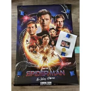 Tom Holland & Zendaya Autograph Signed Spider Man No Way Home 27x40 COA #3